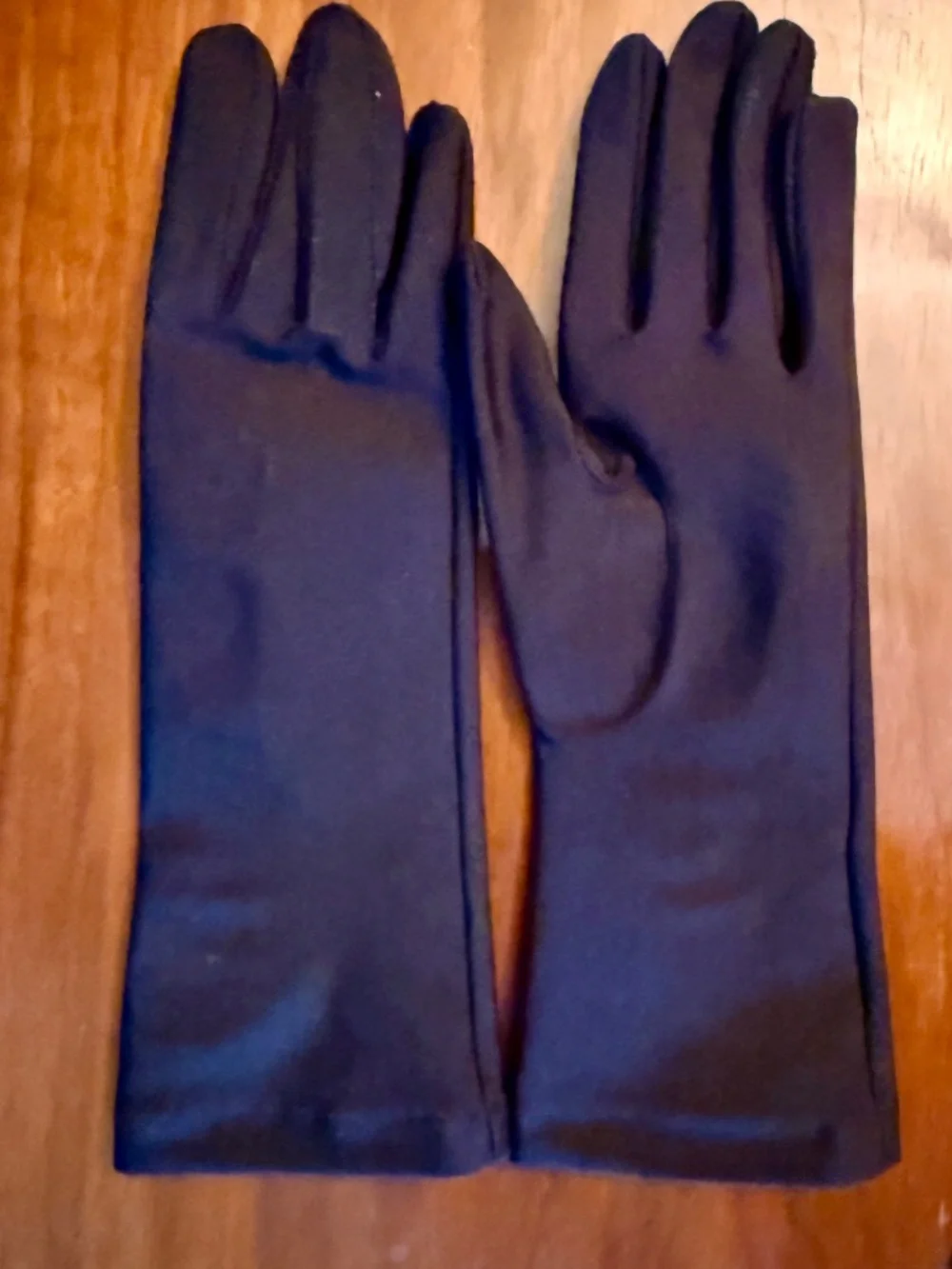 Vintage Aris Black Gloves Womens Size 7 100% Cotton Dress Evening Gloves In Box